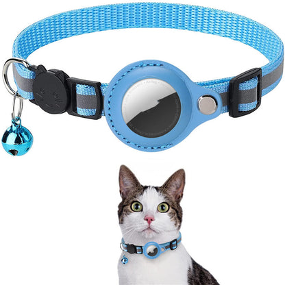 Waterproof AirTag Holder Collar - Reflective Safety Nylon for Pets