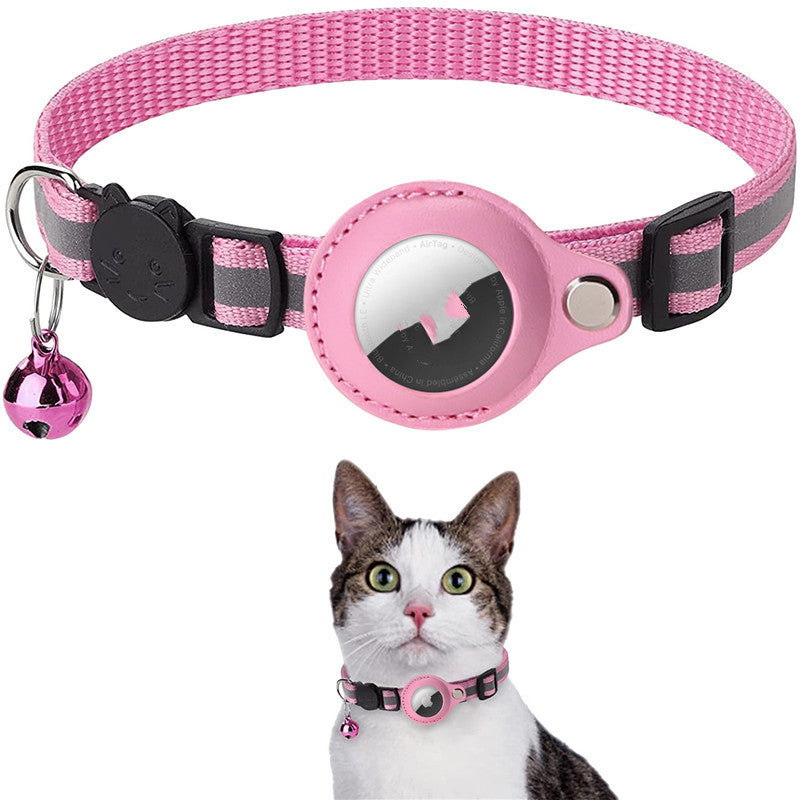 Waterproof AirTag Holder Collar - Reflective Safety Nylon for Pets