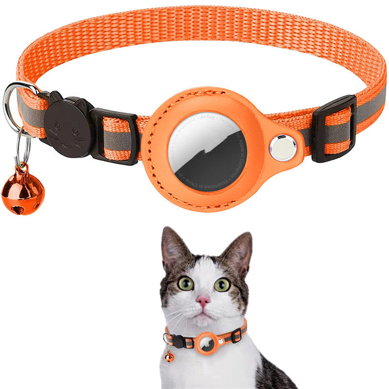 Waterproof AirTag Holder Collar - Reflective Safety Nylon for Pets