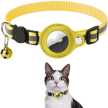 Waterproof AirTag Holder Collar - Reflective Safety Nylon for Pets