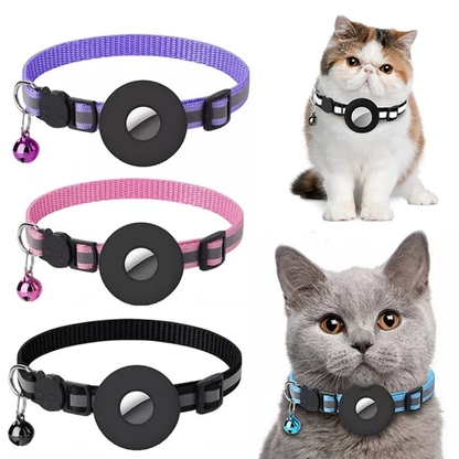 Waterproof AirTag Holder Collar - Reflective Safety Nylon for Pets