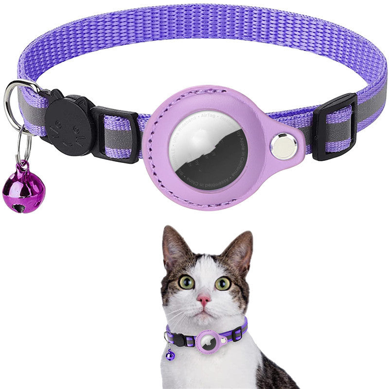 Waterproof AirTag Holder Collar - Reflective Safety Nylon for Pets